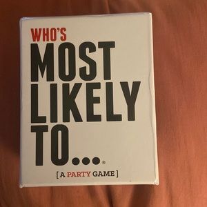 Who’s most likely to…. Party card game